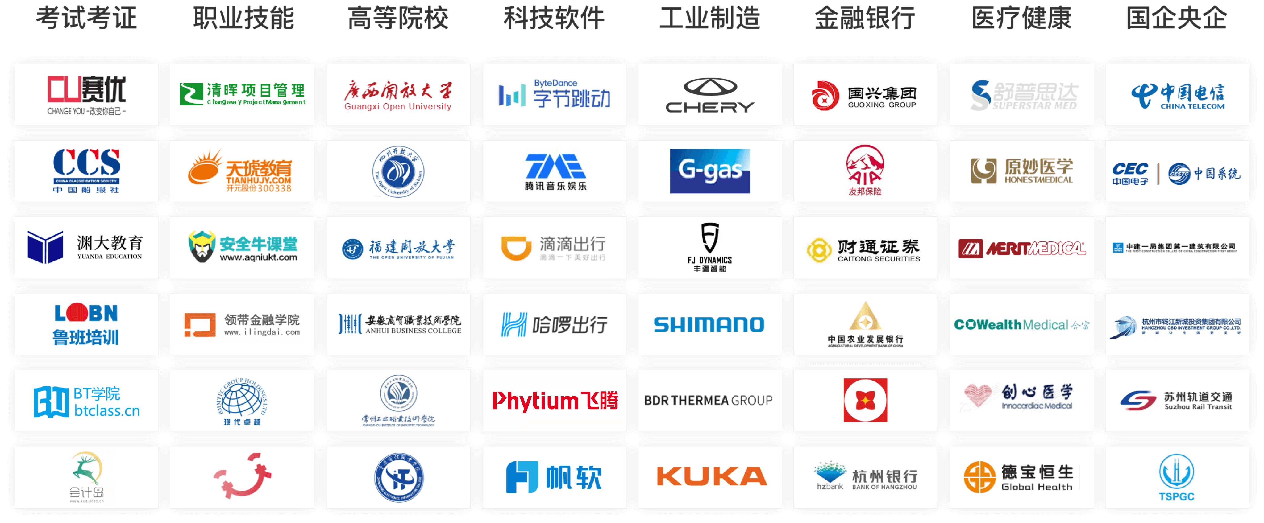 EduSoho在線教育平臺客戶案例墻